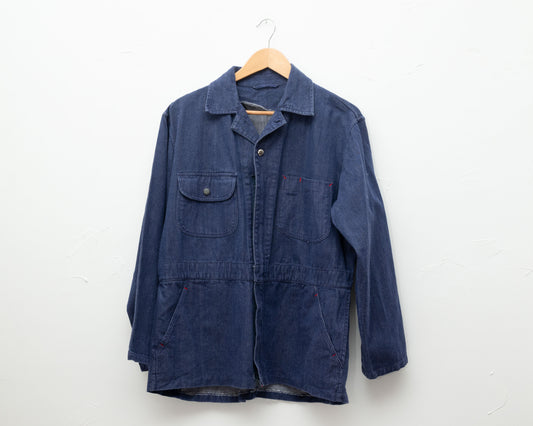 Denim indigo work jacket