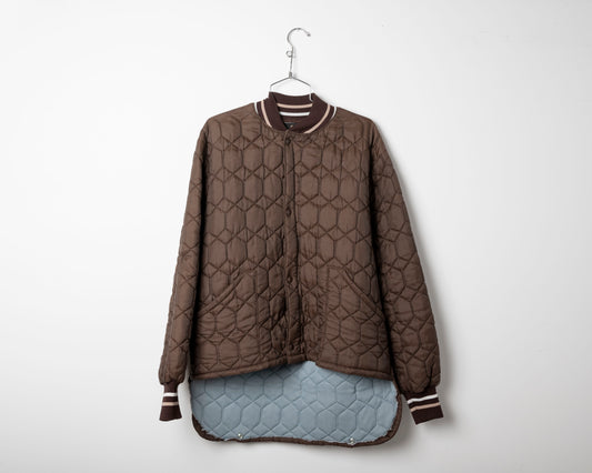 Brown quilted jacket