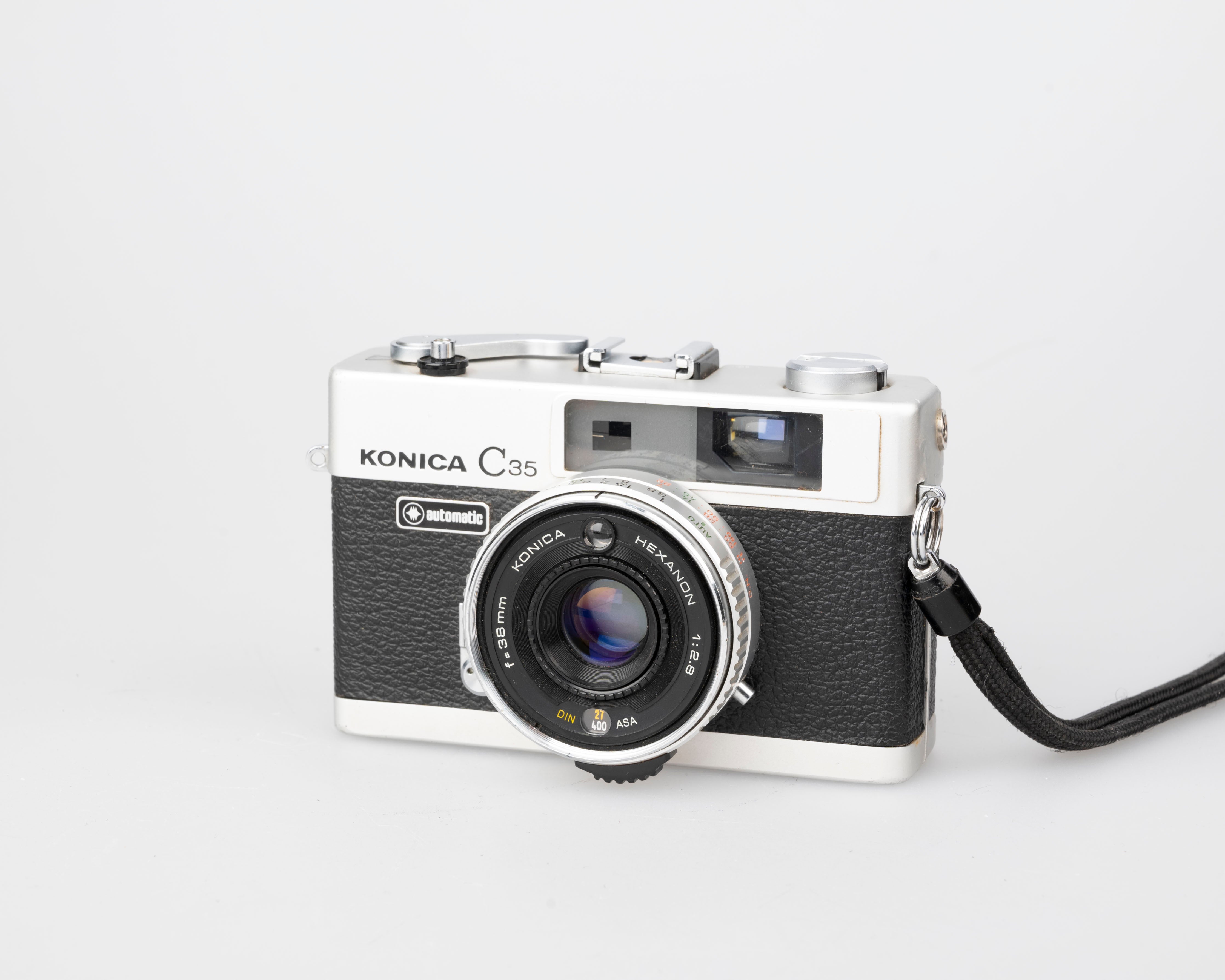 Konica C35 Automatic ultra-compact 35mm rangefinder camera w/ 38mm 