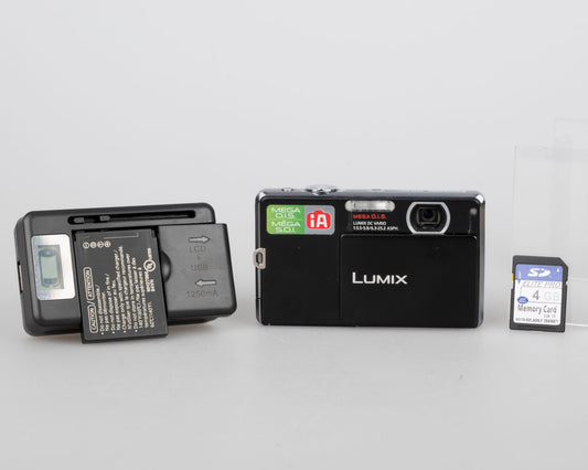 Panasonic Lumix DMC-FP1 12 MP digicam w/ charger + battery + 4 GB SD card