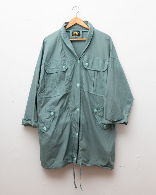 Teal cotton anorak jacket