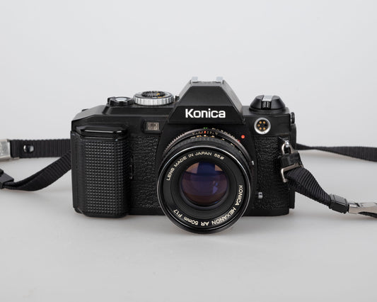Appareil photo reflex Konica FS-1 35 mm avec objectif Hexanon AR 50 mm f1.7 (série 423763) | film🎞testé