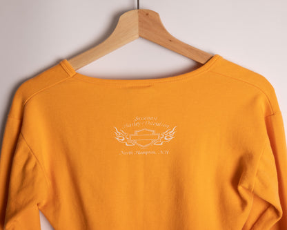 Harley Davidson crop t-shirt - small - Y2K